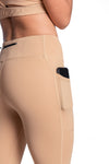 Women's Sand side-pocketed Leggings