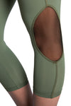 Women's TACDOR 3/4 Olive Leggings