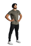 Men's TACDOR Olive Cotton T-shirt