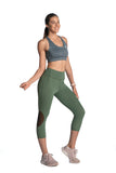 Women's TACDOR 3/4 Olive Leggings