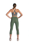 Women's TACDOR 3/4 Olive Leggings