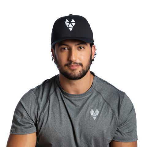 Whiskey - Black Flexfit TACDOR cap with white embroidery