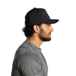 Whiskey - Black Flexfit TACDOR cap with white embroidery