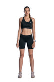 Women's TACDOR Black Cross-strap Sports Bra