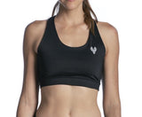 Women's TACDOR Black Cross-strap Sports Bra