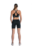 Women's TACDOR Black Cross-strap Sports Bra