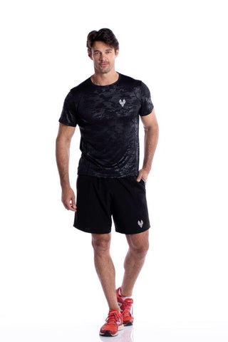 TACDOR® Men’s Fitness T - Black Camo