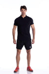 TACDOR® Men's CrossActive Panel Shorts - Black