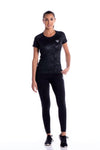 TACDOR® Women's Fitness T-Shirt - Black Camo